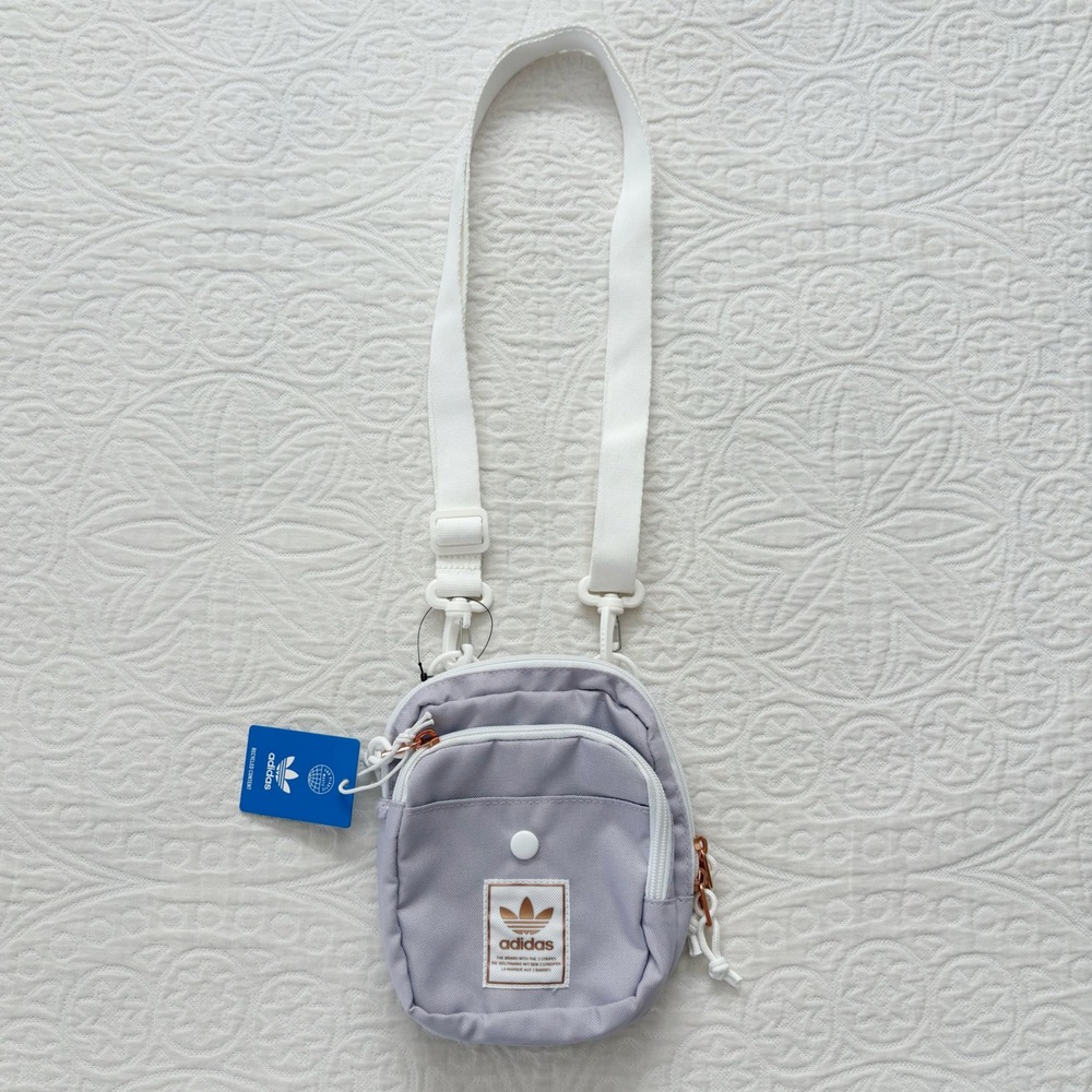adidas Originals Utility Festival 3.0 Crossbody Bag, Lavender / White